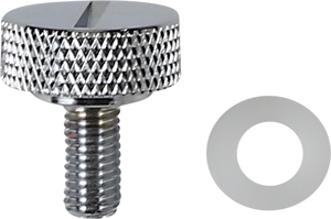 Seat Knob - Slotted - Chrome - 1/4"-28
