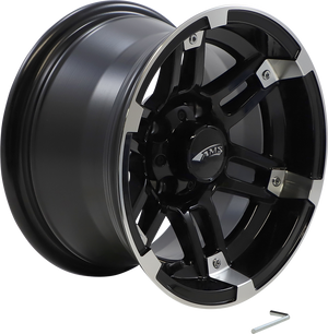 Wheel - Roll'n 104 - Rear - Machined Black - 12x7 - 4/4 - 3+4