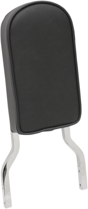 Sissy Bar Pad - Smooth - Black Piping - Tall - 2" Thick
