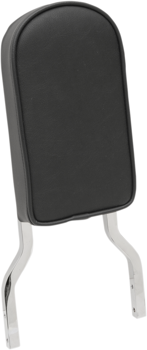 Sissy Bar Pad - Smooth - Black Piping - Tall - 2" Thick