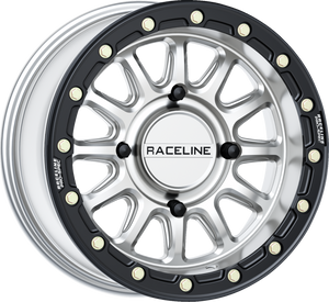 Wheel - Alpha - Front/Rear - Hyper Silver/with Black Ring - 15x7 - 4/156 - +10 mm