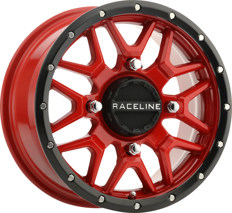 Wheel - Krank - Simulated Beadlock - Front/Rear - Red - 14x7 - 4/156 - 6+1 (+38 mm)