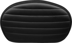 Sissy Bar Pad - Medium - Pleated - Dull Black
