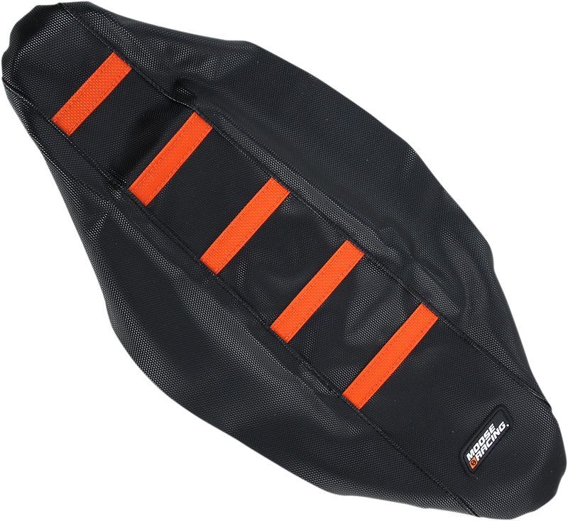 Ribbed Seat Cover - Black Cover/Orange Ribs - KTM 85 '13-'17