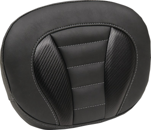 Deluxe Sissy Bar Pad - Gunmetal Stitch - FLT/FLH '23-'24
