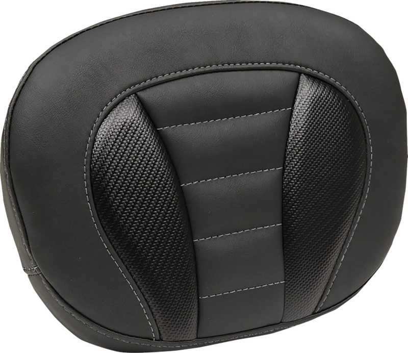Deluxe Sissy Bar Pad - Gunmetal Stitch - FLT/FLH '23-'24