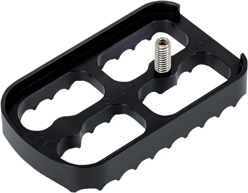 Brake Pedal Cover - Black - Serrated