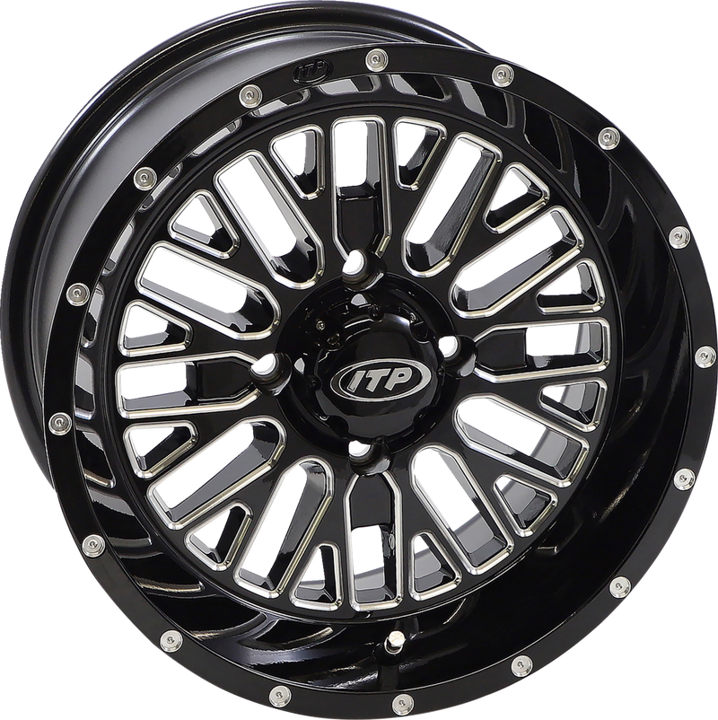 Wheel - Momentum - Front/Rear - Black/Milled - 20x6.5 - 4/137 - 4+2.5 (+10 mm)