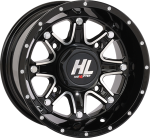 Wheel - HL4 - Rear - Gloss Black w/Machined - 12x7 - 4/110 - 2+5 (-47 mm)