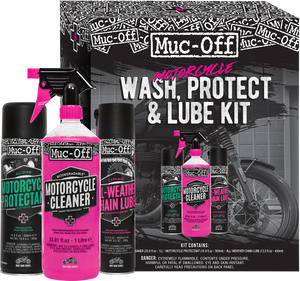 Motorcycle Wash, Protect & Lube Kit