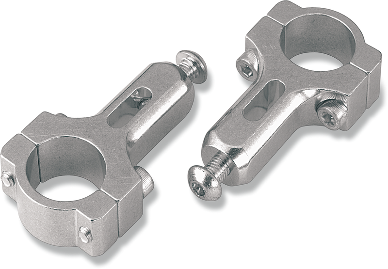 Aluminum 7/8" Handguard Mount Clamps - Silver
