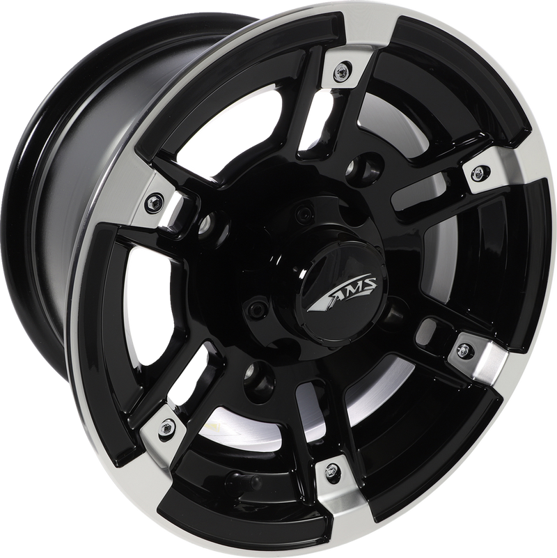 Wheel - Roll'n 104 - Front/Rear - Machined Black - 12x7 - 4/156 - 4+3