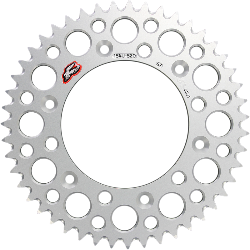 Rear Sprocket - Aluminum - 47 Tooth - Silver - Honda