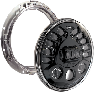 Adaptive 2 LED Headlight - 7" with Mount - Black