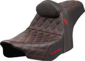 SEAT SDC PERFORMANCE GRIP W/ B/R RED STITCH