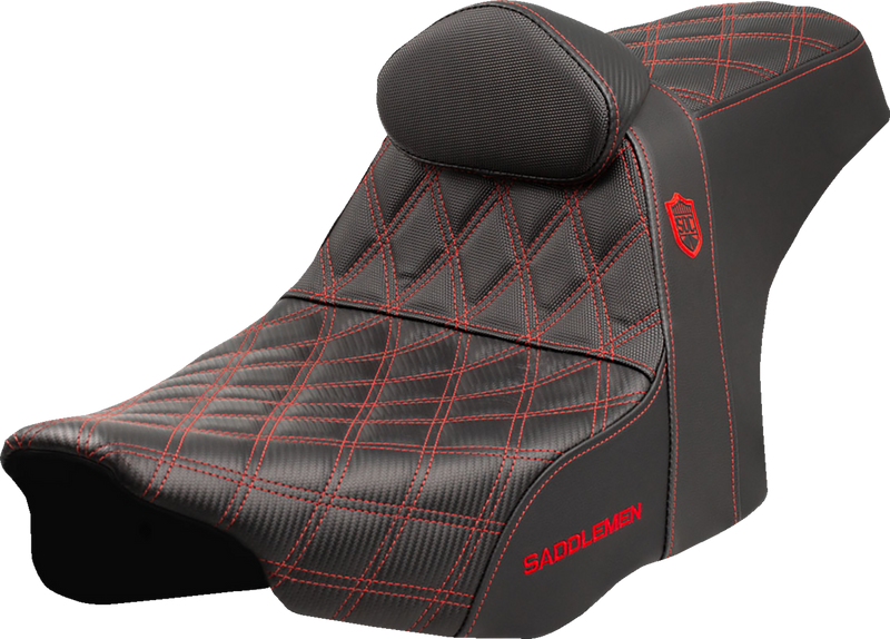 SEAT SDC PERFORMANCE GRIP W/ B/R RED STITCH