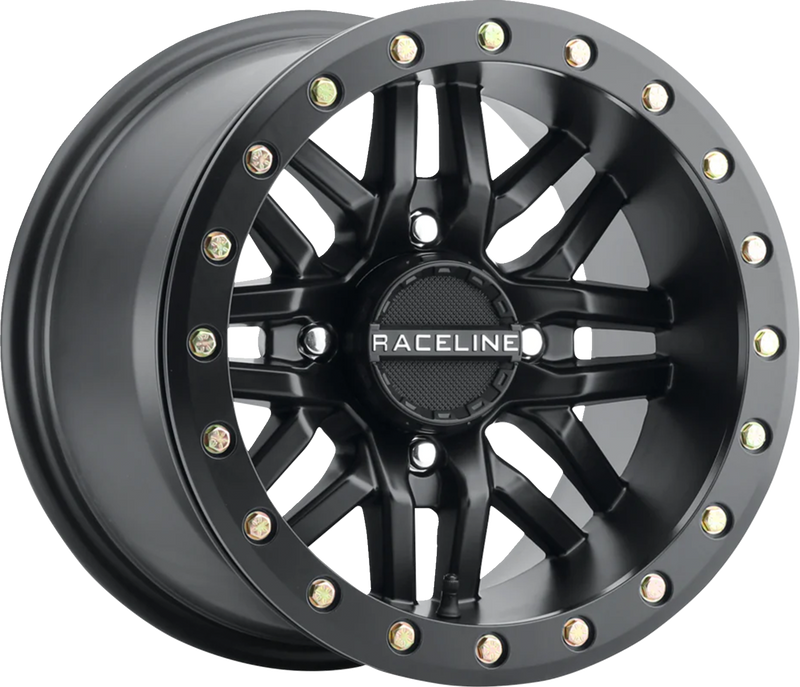 Wheel - Ryno - Beadlock - Rear - Black/with Black Ring - 15x10 - 4/137 - 5+5