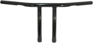 1" T-Bar Handlebar - 8" - Dimpled - Black