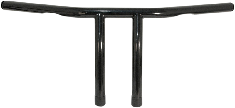 1" T-Bar Handlebar - 8" - Dimpled - Black