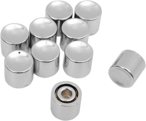 Handlebar Switch Button Caps - Turn Signal - Long - Chrome