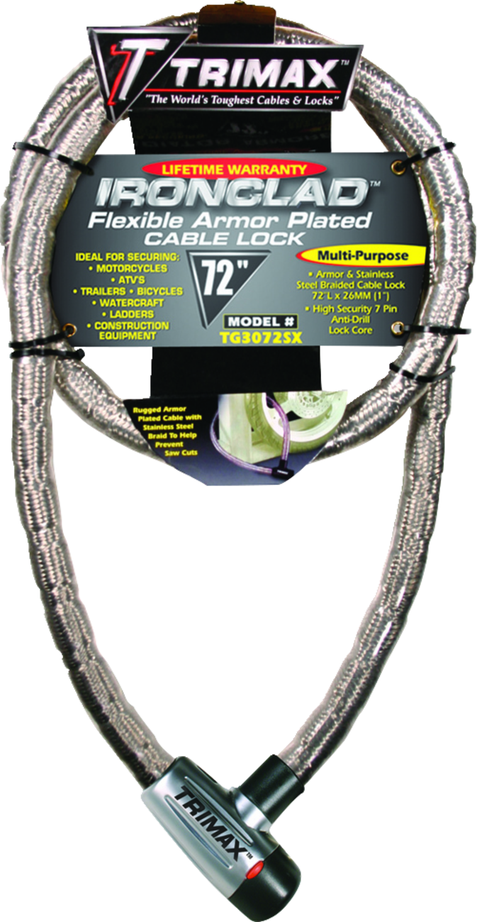 Braided Cable Lock - 72"