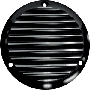 Derby Cover - Finned - Black - 3 Hole