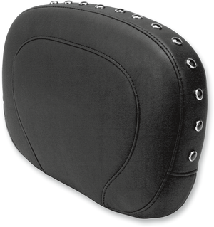 Passenger Backrest Pad - Smooth - Black Studs - FLHR/FLHX '94-'21