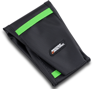 Ribbed Seat Cover - Black Cover/Green Ribs - Kawasaki KX250/450 '19-'25