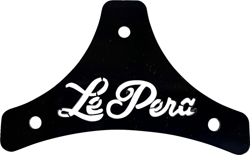 Sissy Bar Plate - Dead End - Scroll - Black - Softail/Touring '08-'22