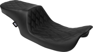 Predator 2-Up Seat - Vinyl - Double Diamond - Black Stitching- w/o Backrest - FL '97-'07