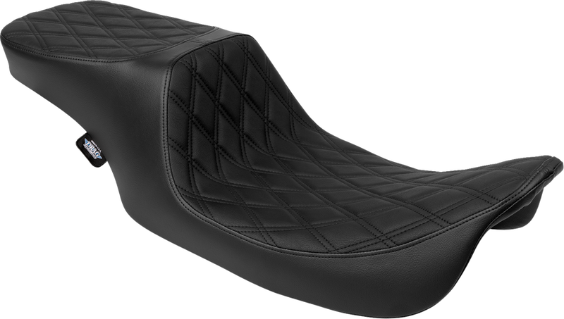 Predator 2-Up Seat - Vinyl - Double Diamond - Black Stitching- w/o Backrest - FL '97-'07