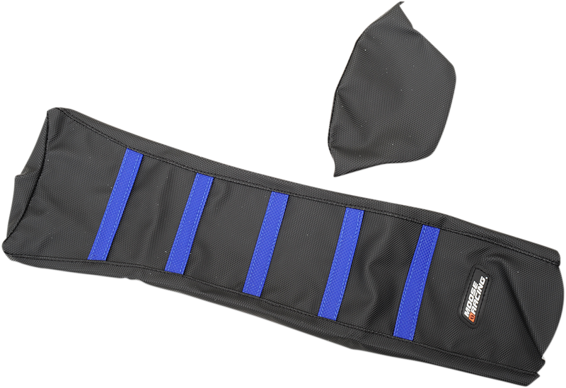 Ribbed Seat Cover - Black Cover/Blue Ribs - Yamaha WR/YZ '18-'24