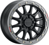 Wheel - Alpha - Front/Rear - Black/with Gunmetal Ring - 17x7 - 4/156 - +25 mm - view 1