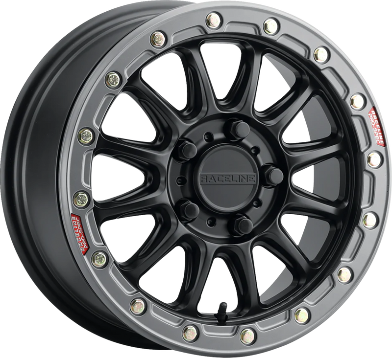 Wheel - Alpha - Front/Rear - Black/with Gunmetal Ring - 17x7 - 4/156 - +25 mm