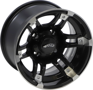 Wheel - Roll'n 104 - Rear - Machined Black - 12x7 - 4/110 - 2+5