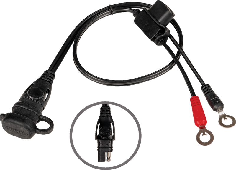 Battery Lead with Ring Terminal - 12V - Fused