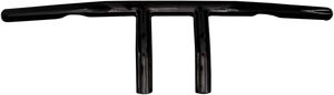 1" T-Bar Handlebar - 4" - Dimpled - Black