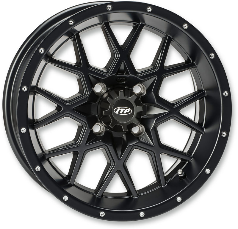 Wheel - Hurricane - Front/Rear - Black - 16x7 - 4/137 - 5+2
