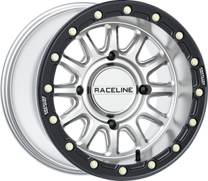 Wheel - Alpha - Front/Rear - Hyper Silver/with Black Ring - 15x10 - 4/156 - +10 mm