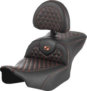 SEAT ROADSOFA HC W/BR ORANGE STITCH