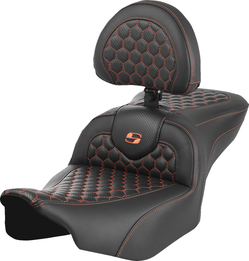 SEAT ROADSOFA HC W/BR ORANGE STITCH