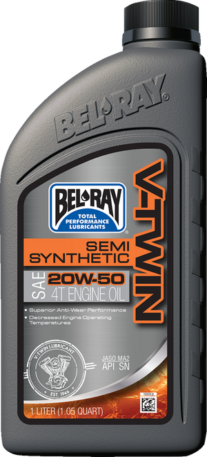 V Twin Semi Synthetic Oil - 20W-50 -1L