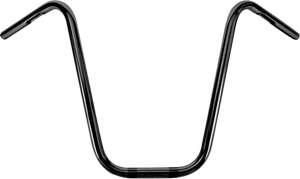 1" Narrow Bottom Ape Hanger Handlebar - 16" - Black