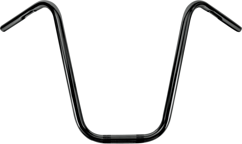 1" Narrow Bottom Ape Hanger Handlebar - 16" - Black