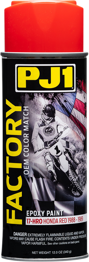 Factory Match Paint - Honda Red '88-'89 - 12 oz. net wt. - Aerosol
