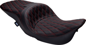 Freedom Seat - Vinyl - Double Diamond Red Stitch - FLH '97-'07