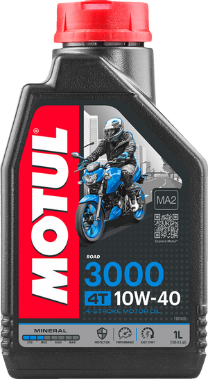 3000 Mineral 4T Engine Oil - 10W-40 - 1 liter