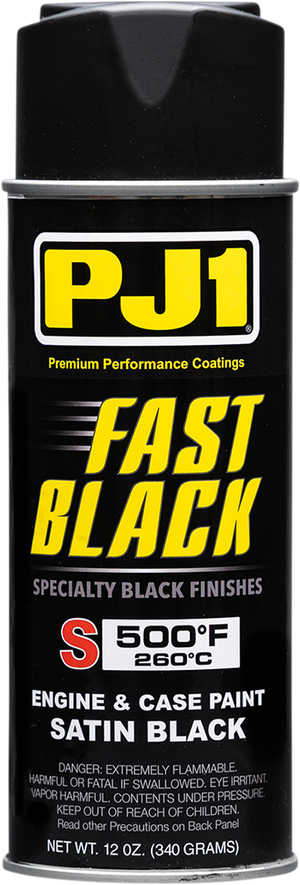 High-Temperature Paint - Satin Black - 12 oz. net wt. - Aerosol