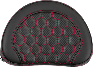 PAD BR CONTOURED HC RED STITCH