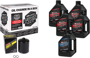 Sportster Synthetic 20W-50 Oil Change Kit - Black Filter